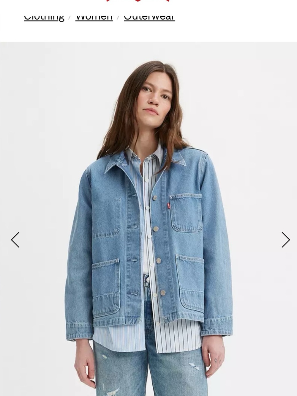 Levi’s Iconic Chore Coat in Light Blue Denim - Classic Workwear Style Jacket
